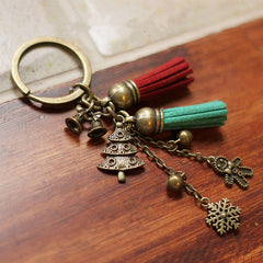 Retro Cute Christmas Atmosphere Keychain