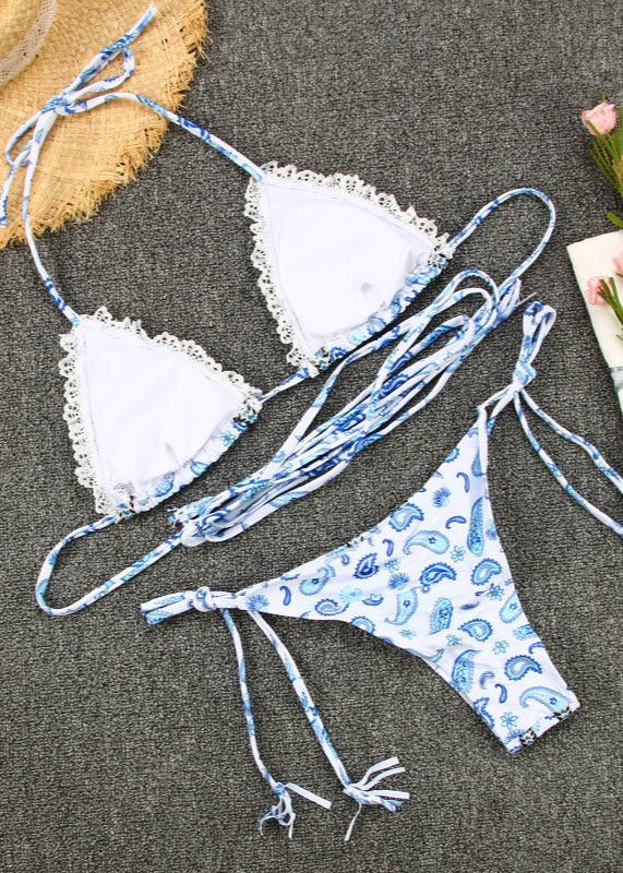 Boho Paisley Crochet Bikini Set