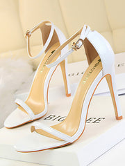 Hollow Open Toe Split-Joint Pumps Sandals