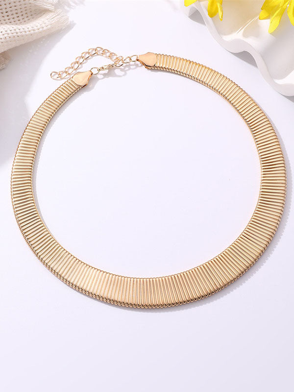 Adjustable Snake Chain Solid Color Necklaces Accessories