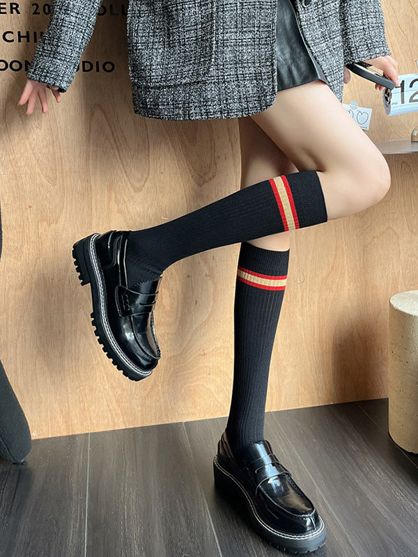 Fashion College Style Striped Stockings Accessories