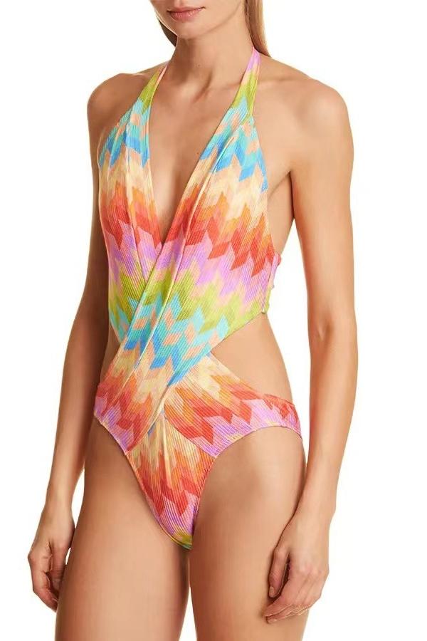 Afra Printed Tassel Two-pieces Swim Set