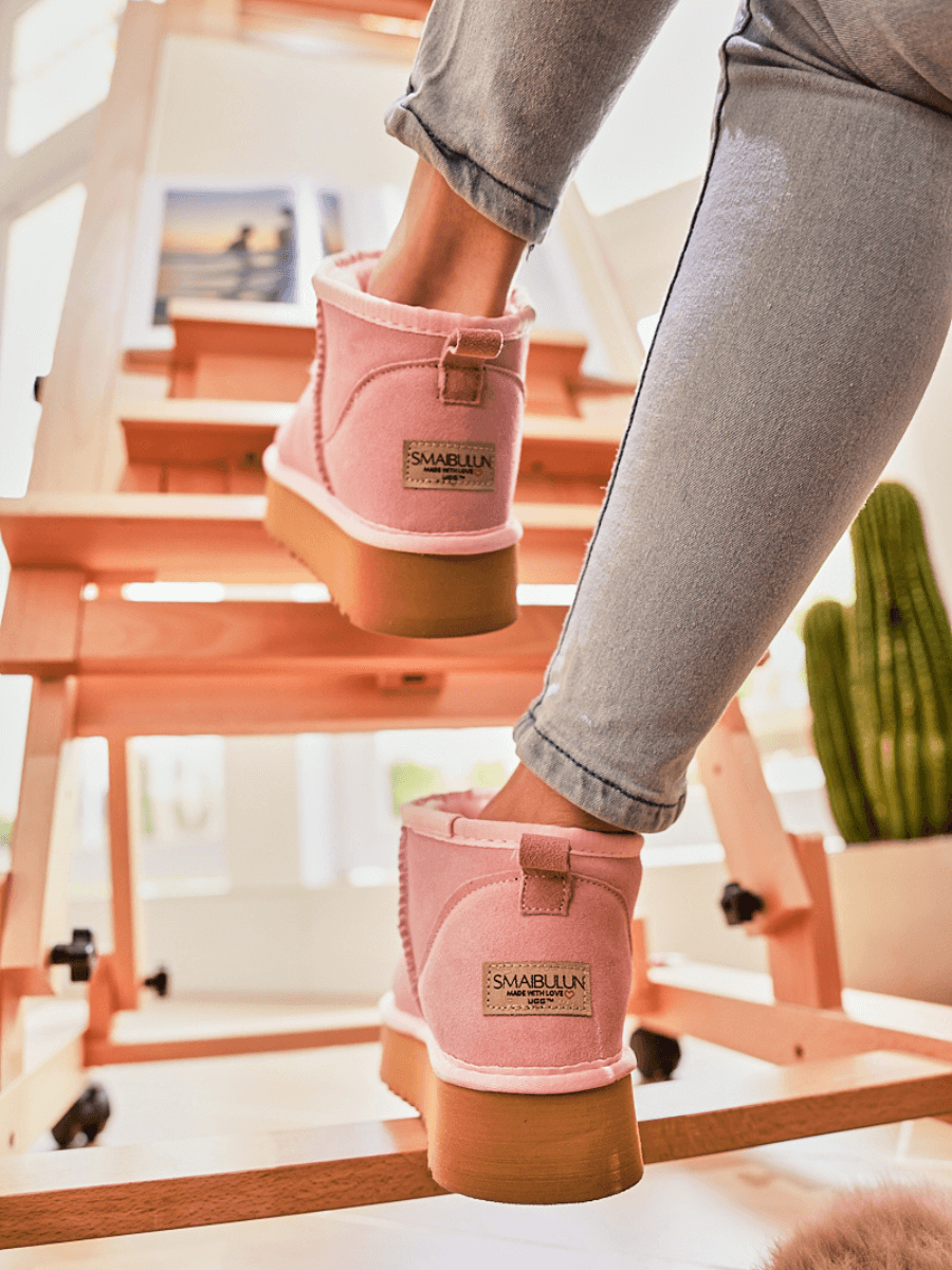 Smaibulun Ugg | Ultra Mini Platform Low Ankle Boot - Pink