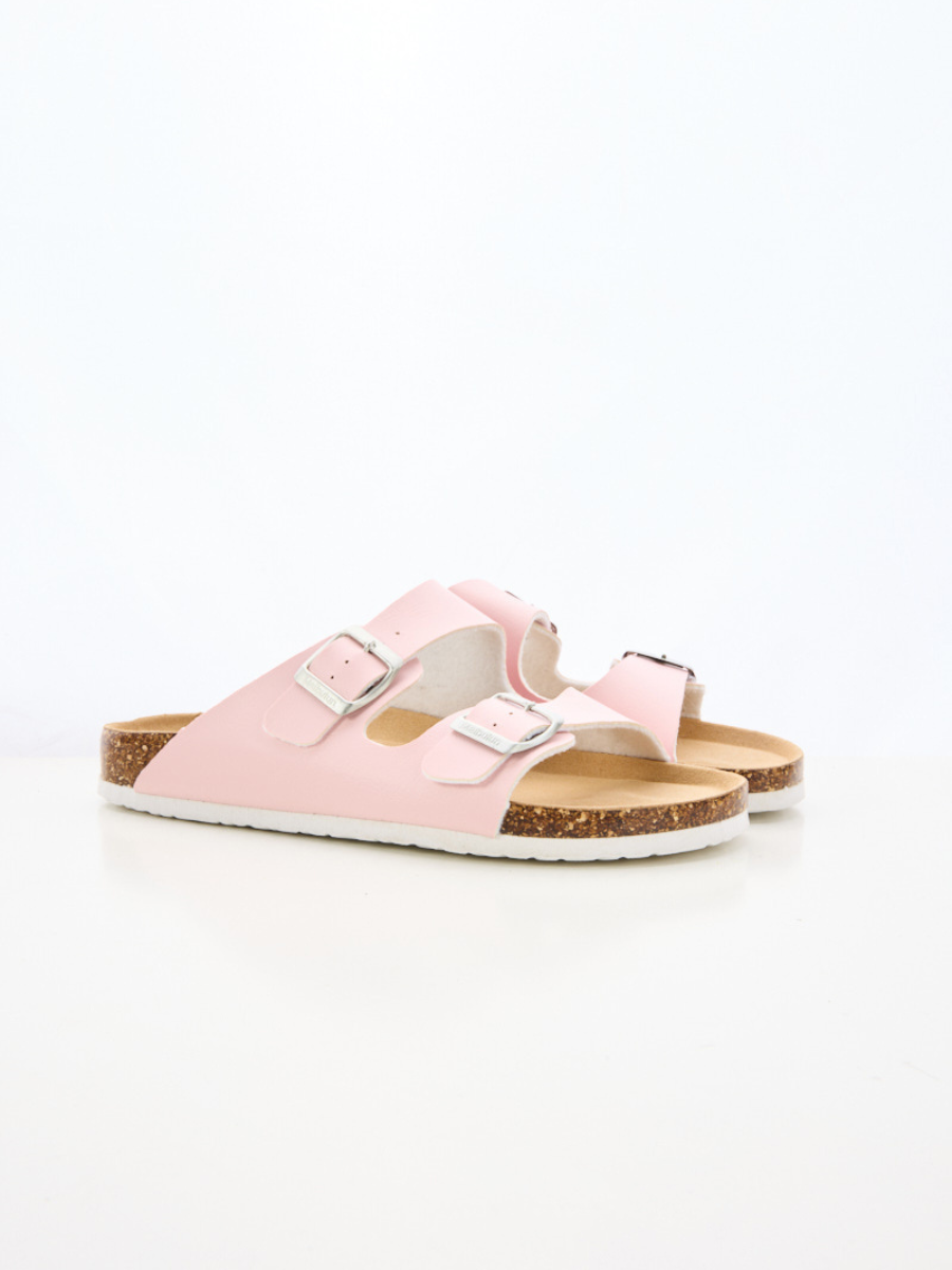 Maibulun | Signature Double Strap Footbed Sandal - Pink