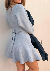 Soft Embrace Wrap Knit Dress