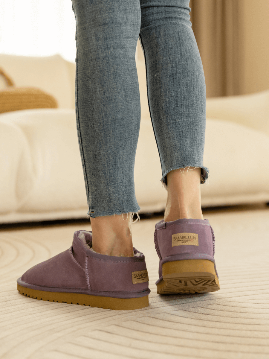 Smaibulun Ugg | Faux-Fur-Lined Suede Tasman Ankle Boot - Lavender