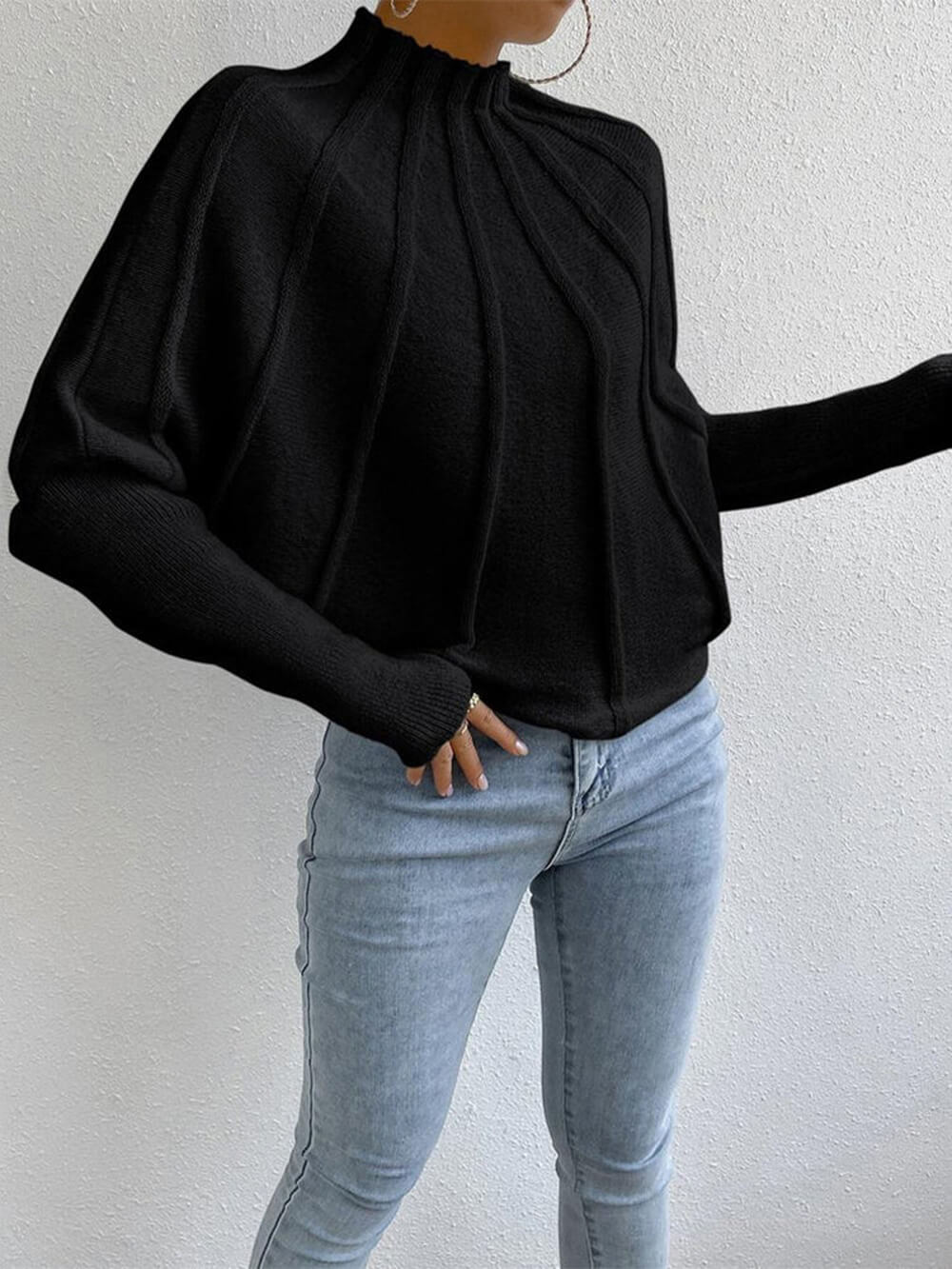 Simple Dolman Sleeve Sweater