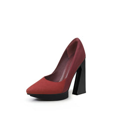 Jady Rose | Copeland Leather Heel Pump - Claret