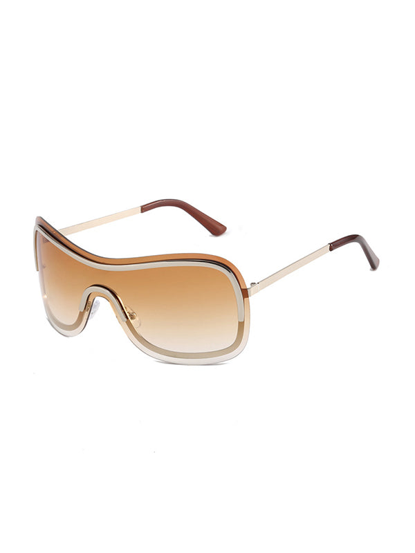 Geometric Sun Protection Sunglasses Accessories