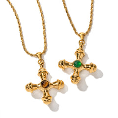 Aurelius Gold Cross Necklace