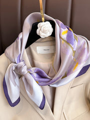 Contrast Color Floral Printed Sun Protection Shawl&Scarf