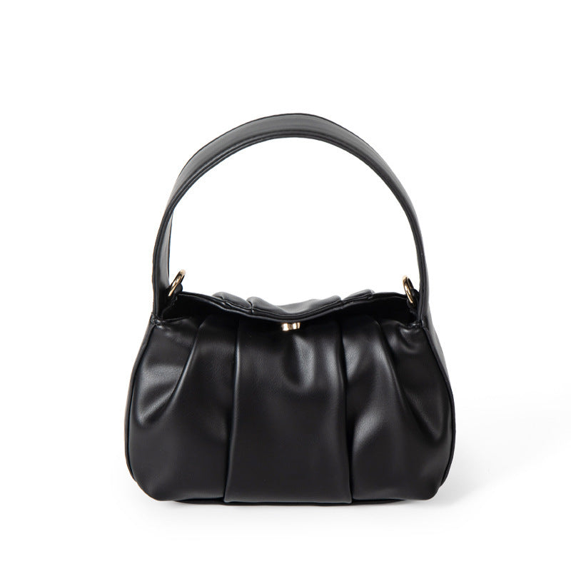 Pleated-Chic Mini Handbag