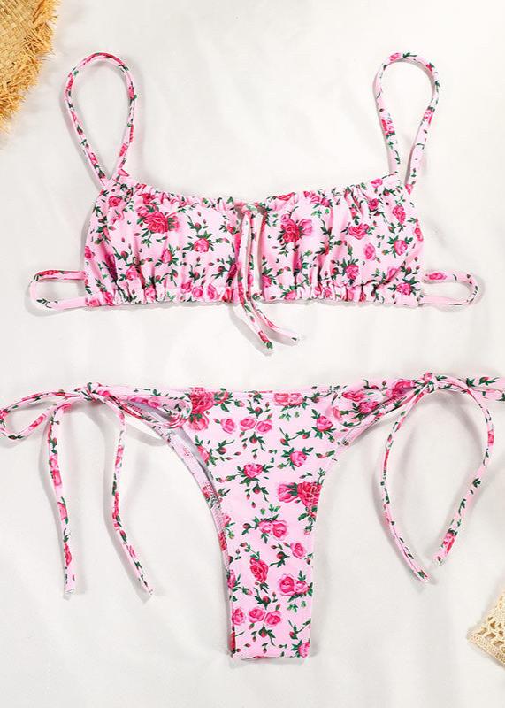 Rosy Bliss Tassel Bikini Set