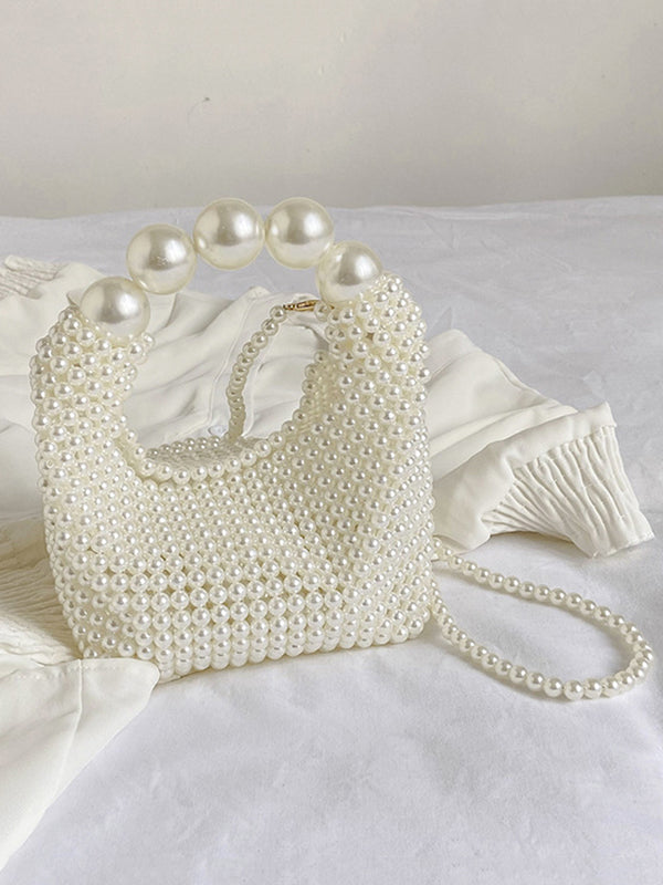 Beaded Solid Color Bags Bags Accessories Handbags Shoulder Bags