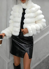 Luxe Faux Fur Short Coat – Winter Chic Edition