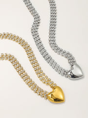 Heart Shape Rhine Stones Waist Chain Accessories