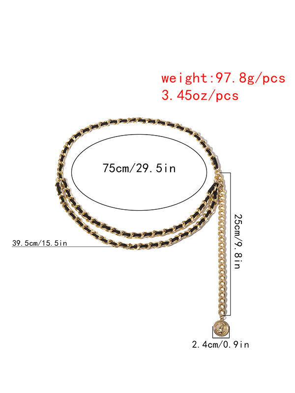 Vintage Fashion Geometry Waist Chain