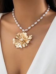 Beaded Flower Shape Necklaces Accessories