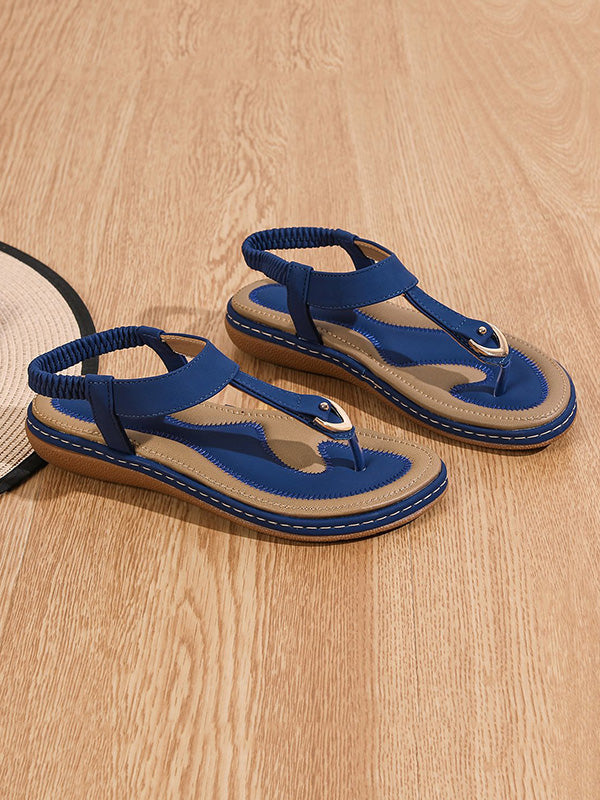 Elasticity Split-Joint Flip-Flops Sandals