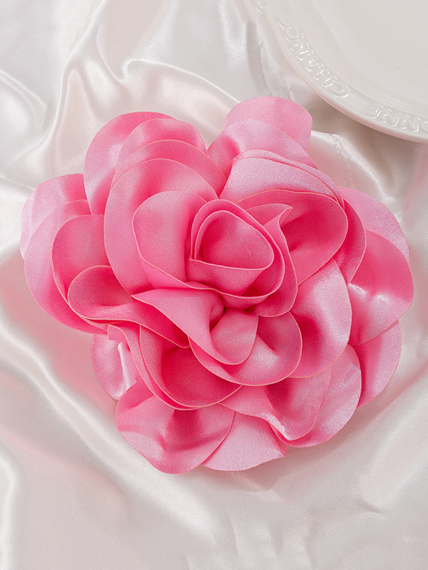 Flower Shape Solid Color Brooch Accessories