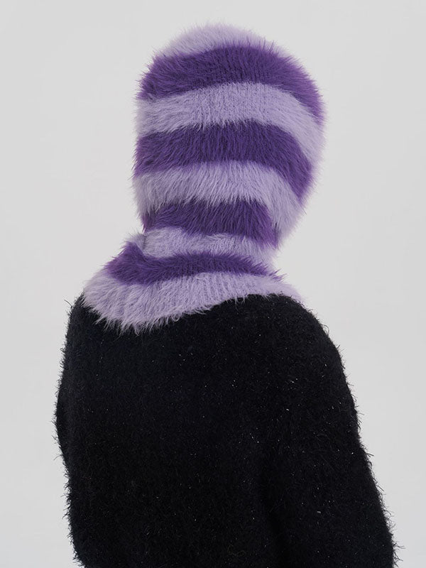 Keep Warm Split-Joint Striped Knitted Hats