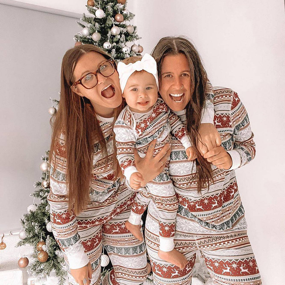 Merry Christmas Family Matching Pajamas Set Grey Christmas Pajamas