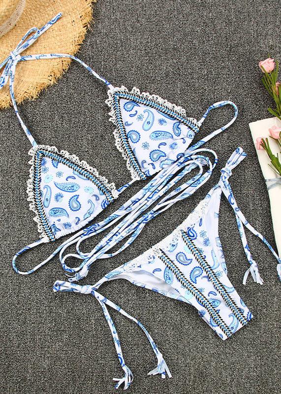 Boho Paisley Crochet Bikini Set