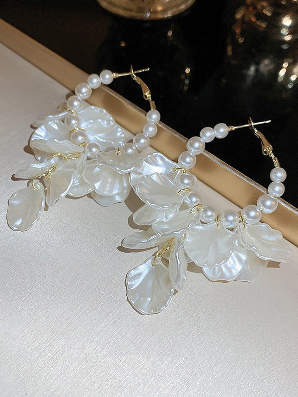 Geometric Leaves Shape Drop Earrings