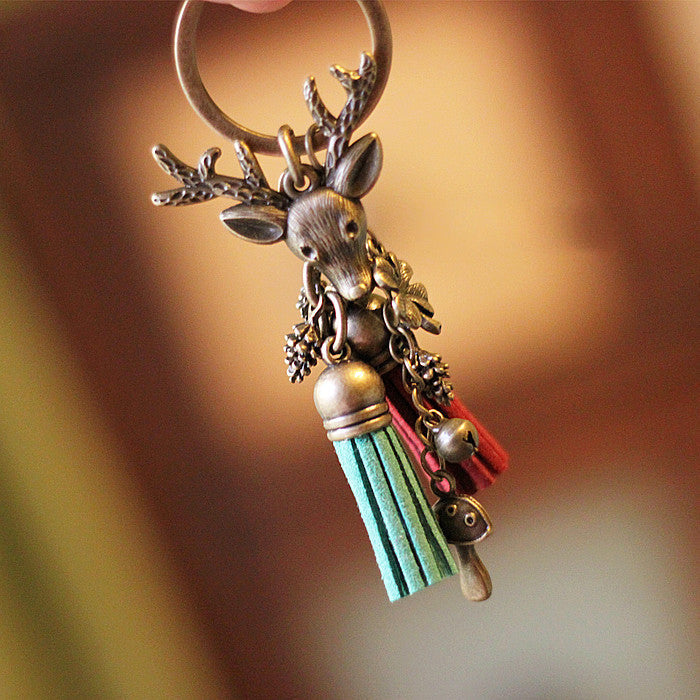 LikeMyChoice?Christmas Mood Forest Deer Keychain