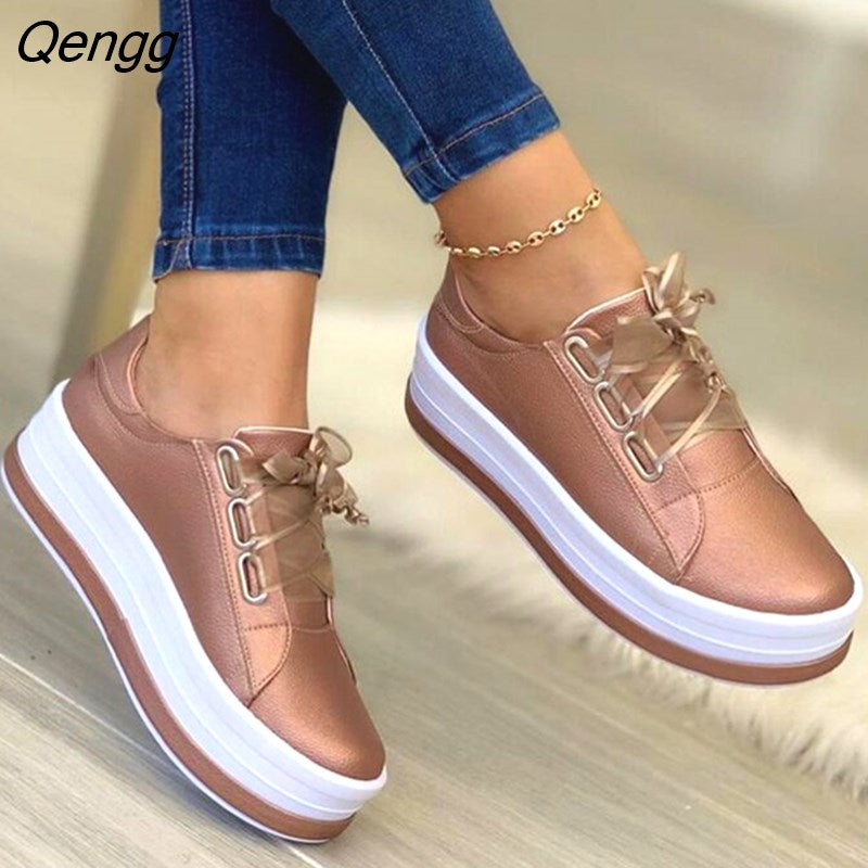 Women Casual Platform Shoes Heels Women Casual Shoes Female Students Flats Shoes Sneakers