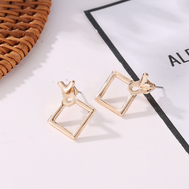 Trendy Cute Nickel Free  Square Stud Earrings