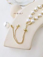 Gold Pearl Shell Bracelet