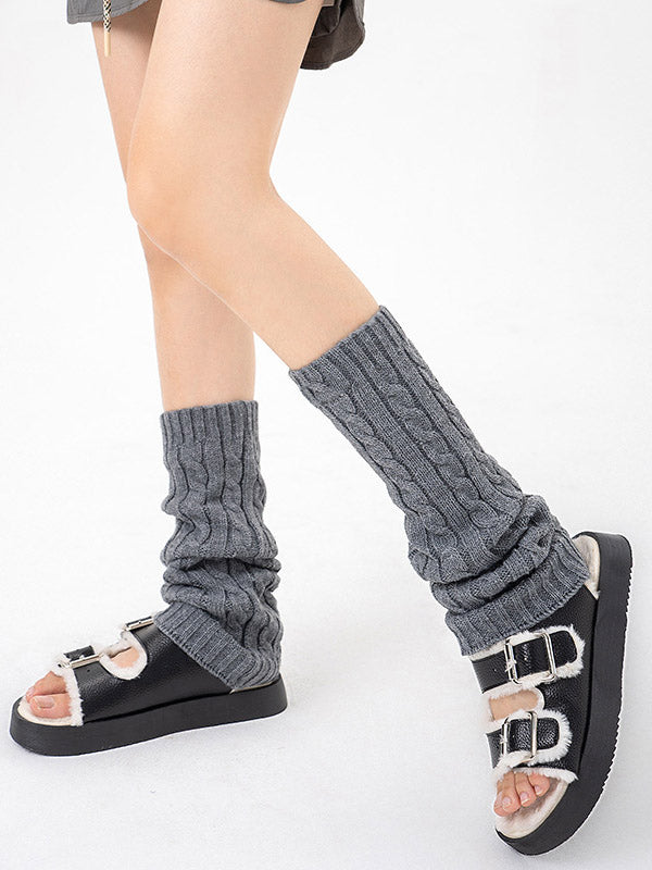 Solid Color Leg Warmers Accessories