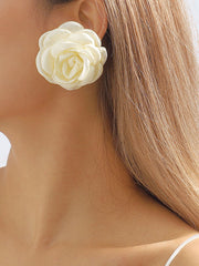 Three-Dimensional Flower Earrings Accessories