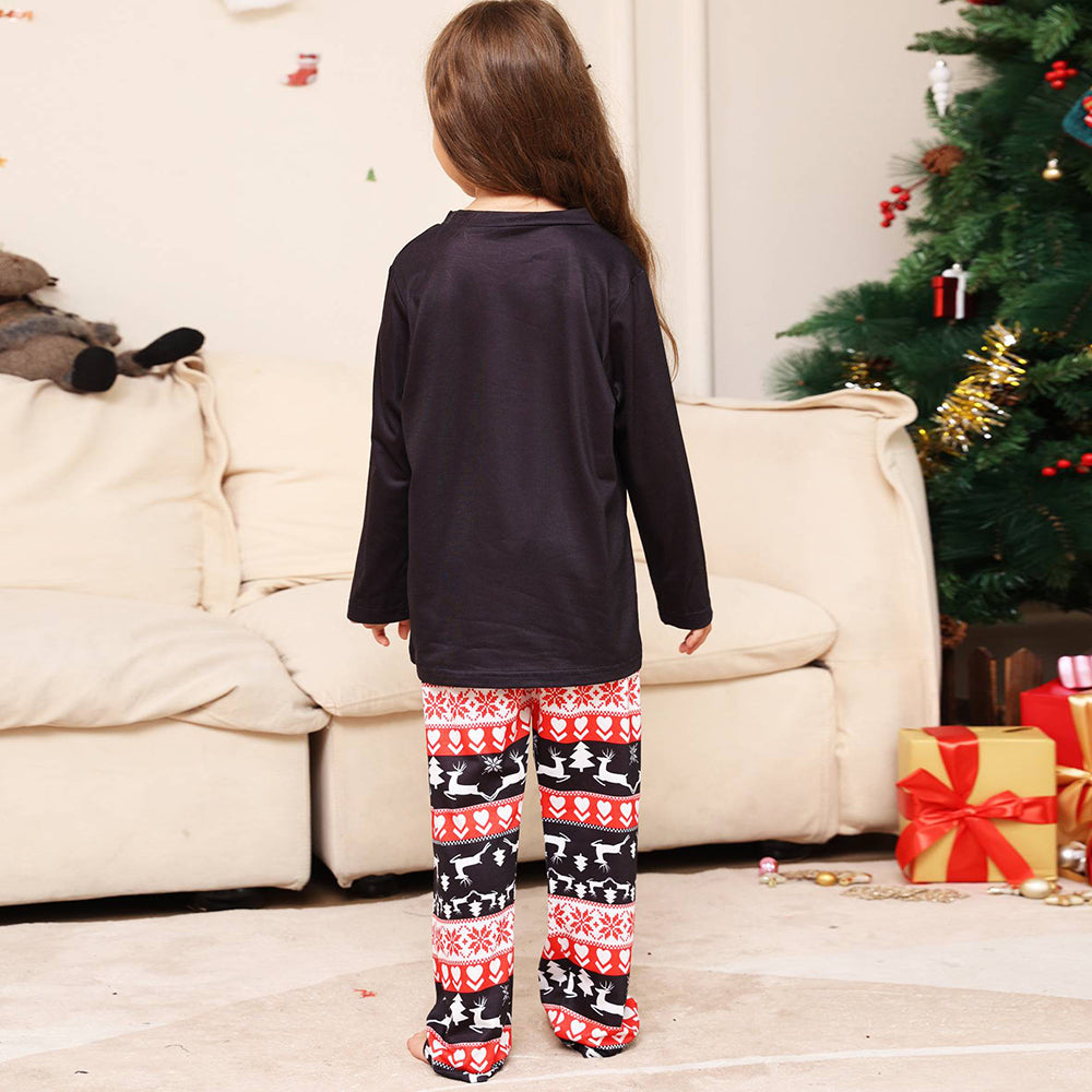 Christmas Family Matching Pajamas Set Black Deer Pajamas