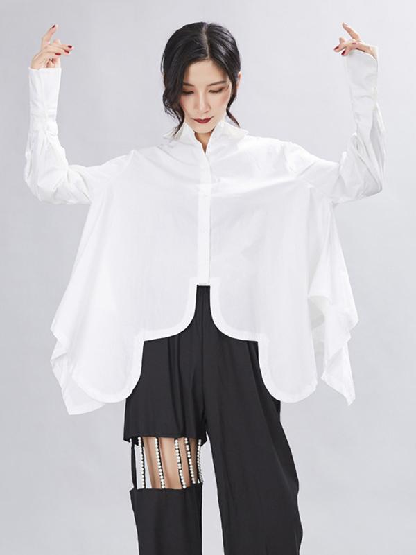 Original Cropped Solid Designed Shirt