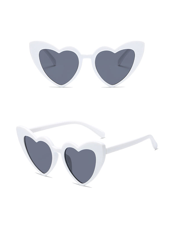 Heart Shape Sun Protection Sunglasses Accessories