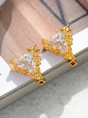 Geometric Rhine Stones Earrings Accessories