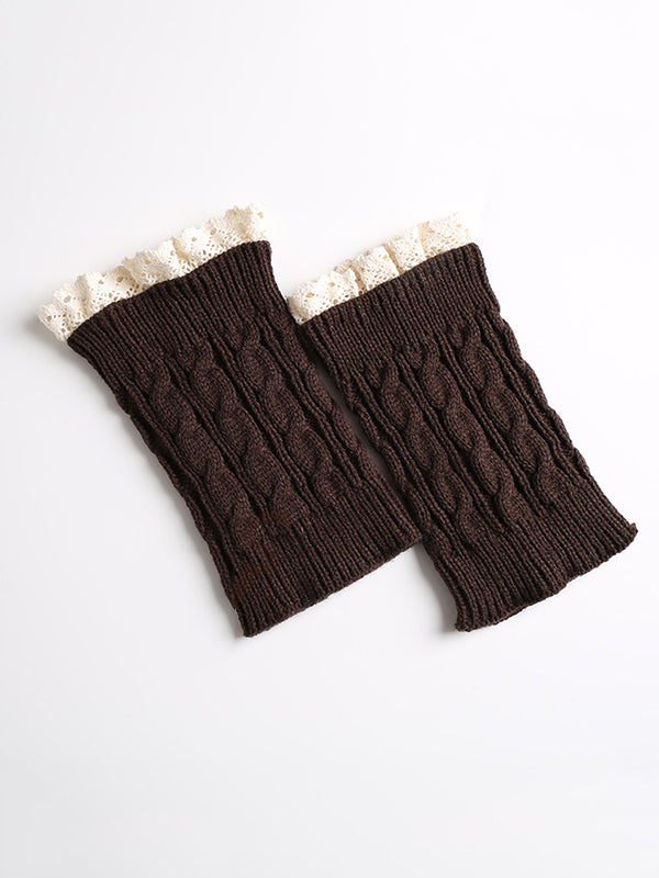 Original Creation Keep Warm Hollow Jacquard Leg Warmers Accessories