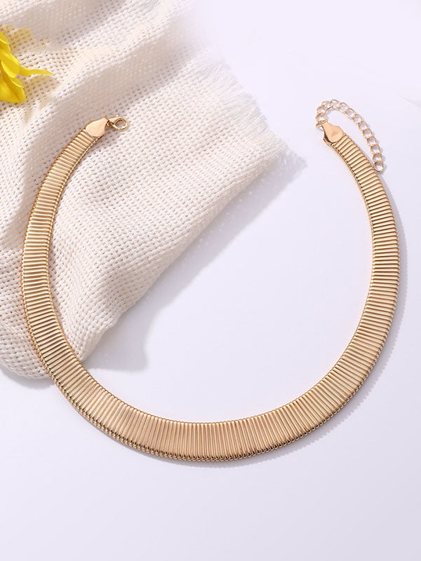 Adjustable Snake Chain Solid Color Necklaces Accessories