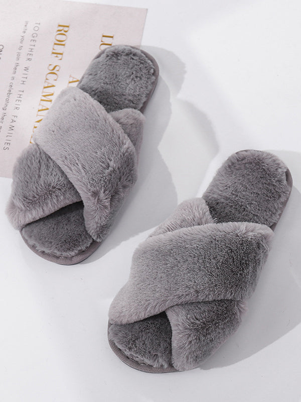 Open Toe Split-Joint Slippers