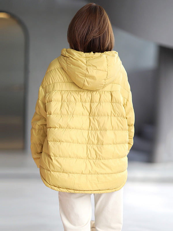 Original Solid Hooded Duck Down Coat