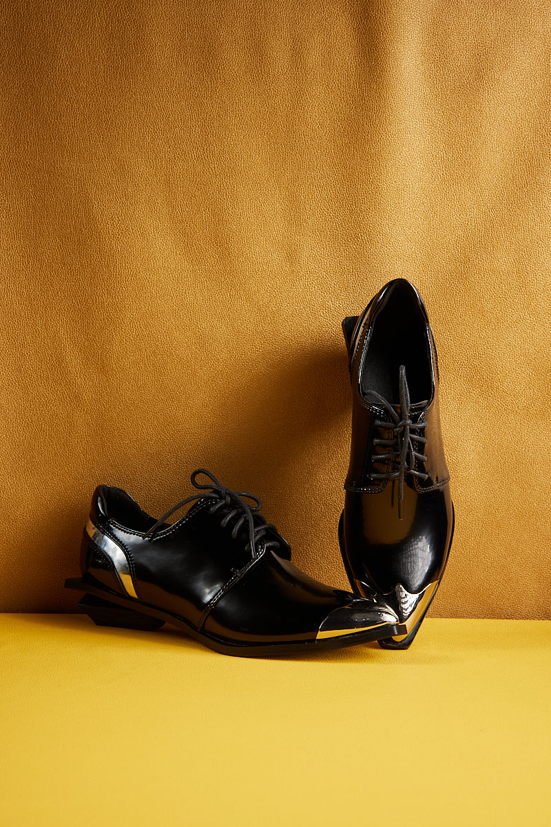 Jady Rose | Bancroft Leather Oxford Pump - Black