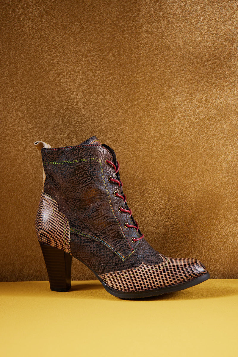 Soffia | Mcentire Leather Mid Heel Ankle Boots