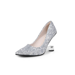 Jady Rose | Cinderella Story Rhinestone Glitter Stilettos - Silver