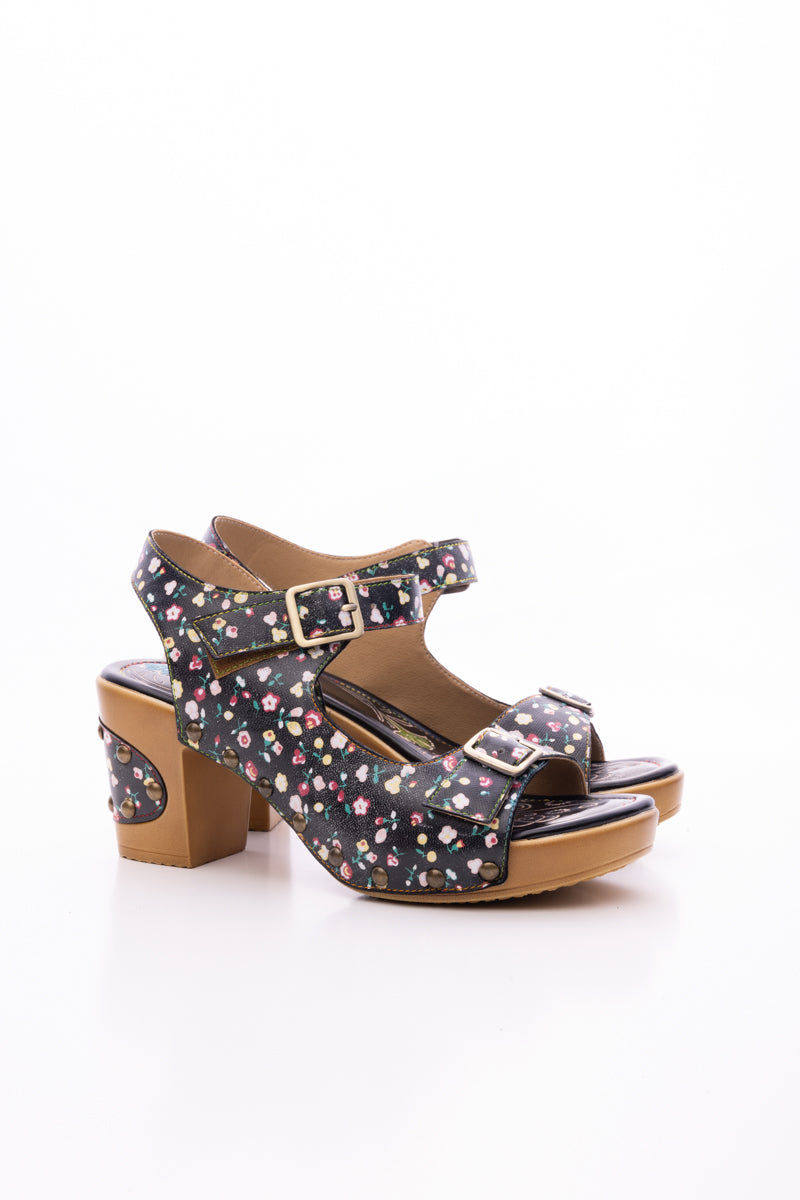 SOFFIA | VILMA FLORAL LEATHER SANDAL