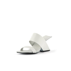 JADY ROSE | THE JUICY TOPIC LEATHER HEEL SANDAL - IVORY