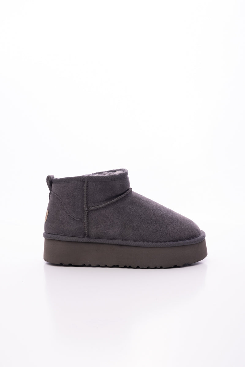 Smaibulun Ugg | Ultra Mini Platform Low Ankle Boot - Grey