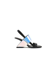 JadyRose | Metallic Reflective Leather Slingback