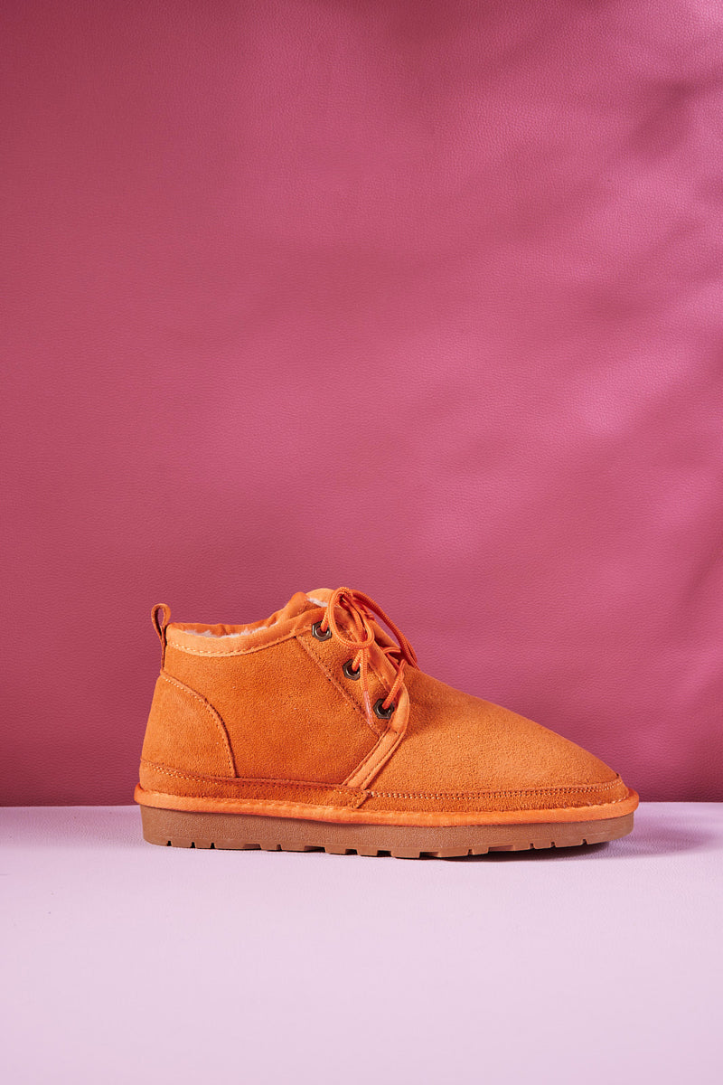 Smaibulun Ugg | Bellman Wool Lined Lace-Up Boots - Orange